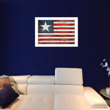 Land of the Free White Framed Print Wall Art - Homeroots - Flyclothing LLC