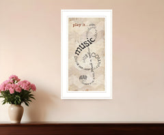 Play It 1 White Framed Print Wall Art - Homeroots