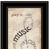Play It 2 Black Framed Print Wall Art - Homeroots