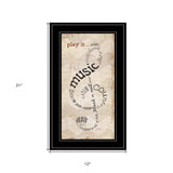 Play It 2 Black Framed Print Wall Art - Homeroots - Flyclothing LLC