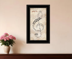 Play It 2 Black Framed Print Wall Art - Homeroots
