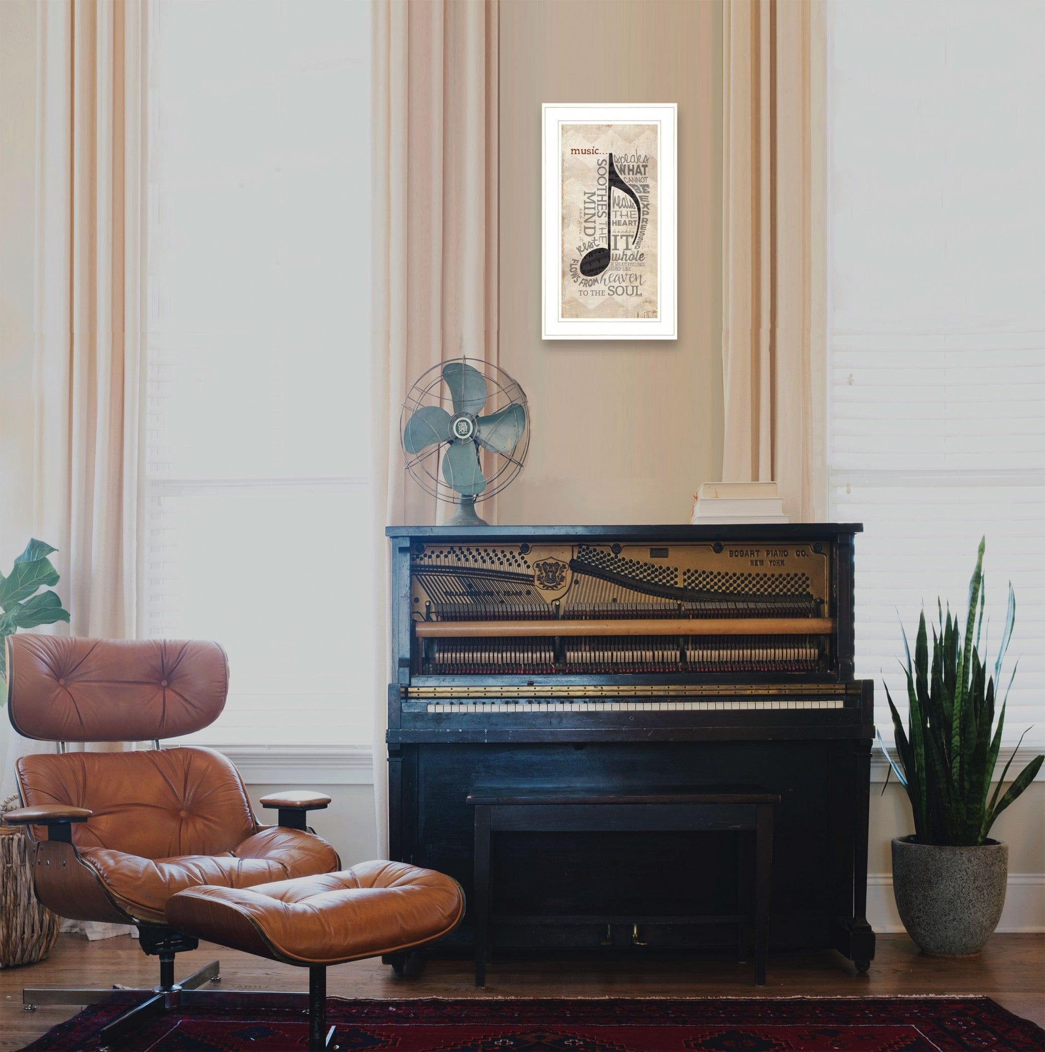 Music 4 White Framed Print Wall Art - Homeroots