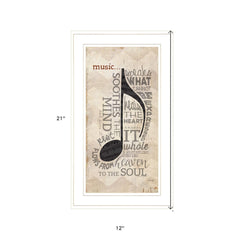 Music 4 White Framed Print Wall Art - Homeroots