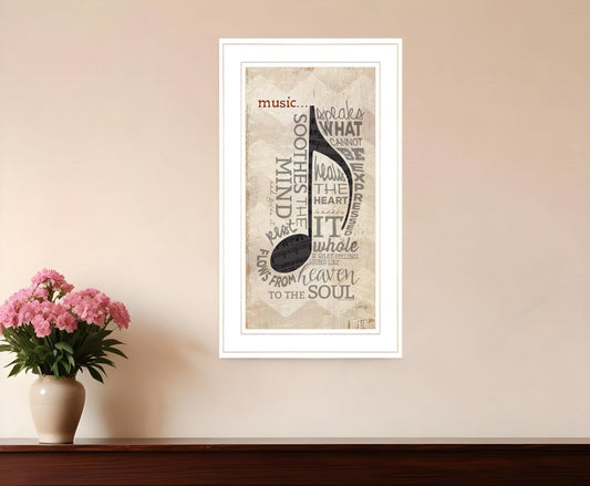 Music 4 White Framed Print Wall Art - Homeroots