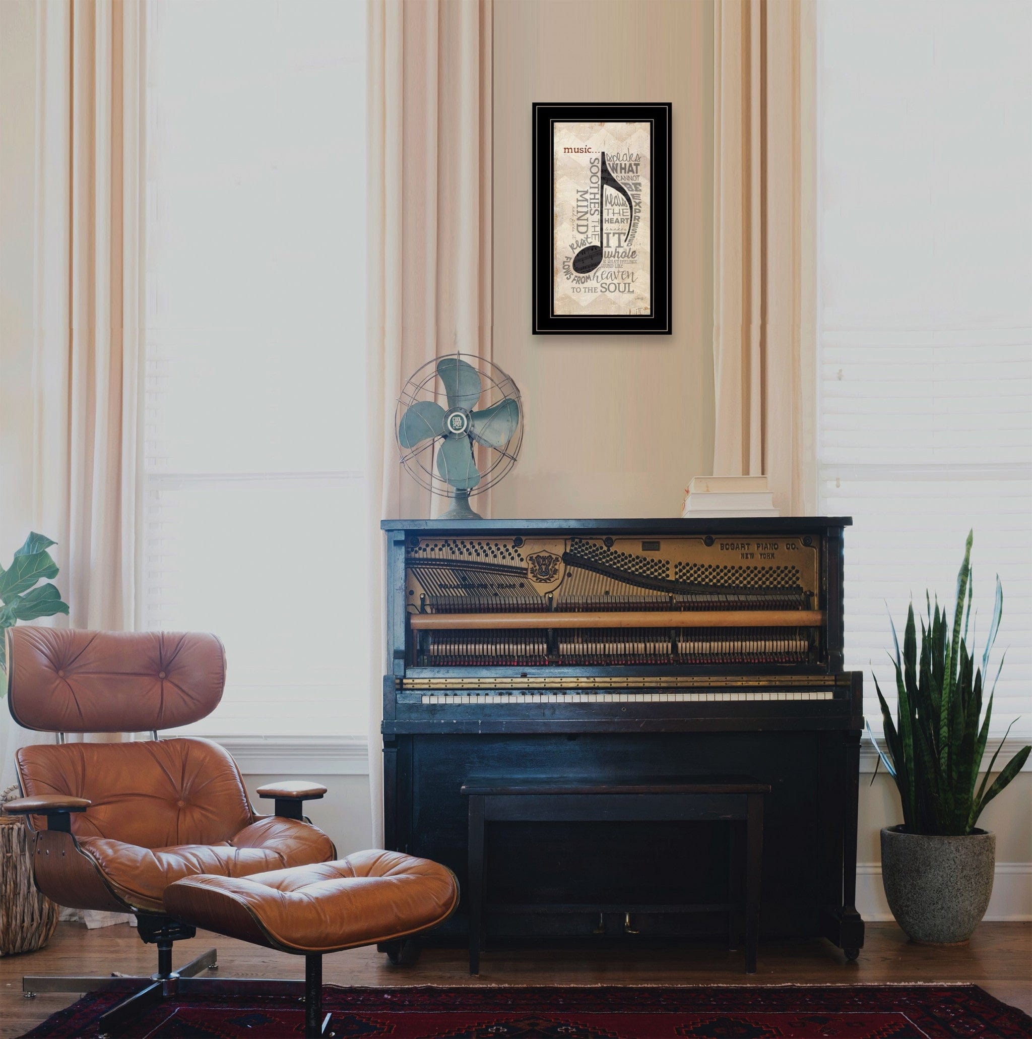 Music 5 Black Framed Print Wall Art - Homeroots