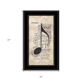 Music 5 Black Framed Print Wall Art - Homeroots - Flyclothing LLC