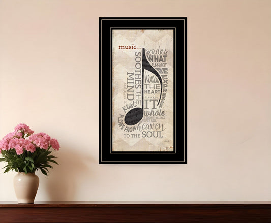 Music 5 Black Framed Print Wall Art - Homeroots