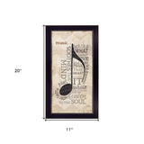 Music 6 Black Framed Print Wall Art - Homeroots - Flyclothing LLC