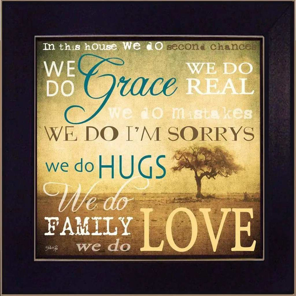 We Do 2 Black Framed Print Wall Art - Homeroots - Flyclothing LLC