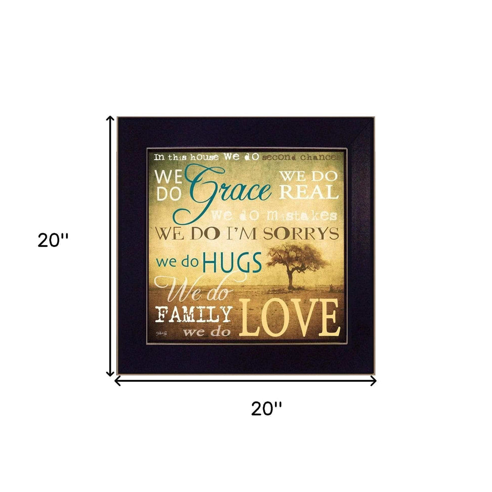 We Do 2 Black Framed Print Wall Art - Homeroots - Flyclothing LLC