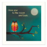 To the Moon I White Framed Print Wall Art - Homeroots - Flyclothing LLC