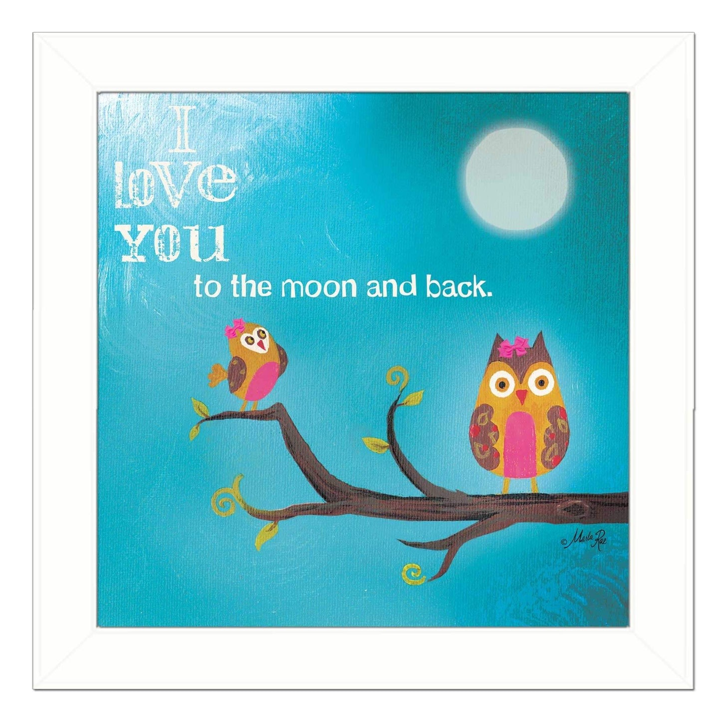 To the Moon II White Framed Print Wall Art - Homeroots - Flyclothing LLC