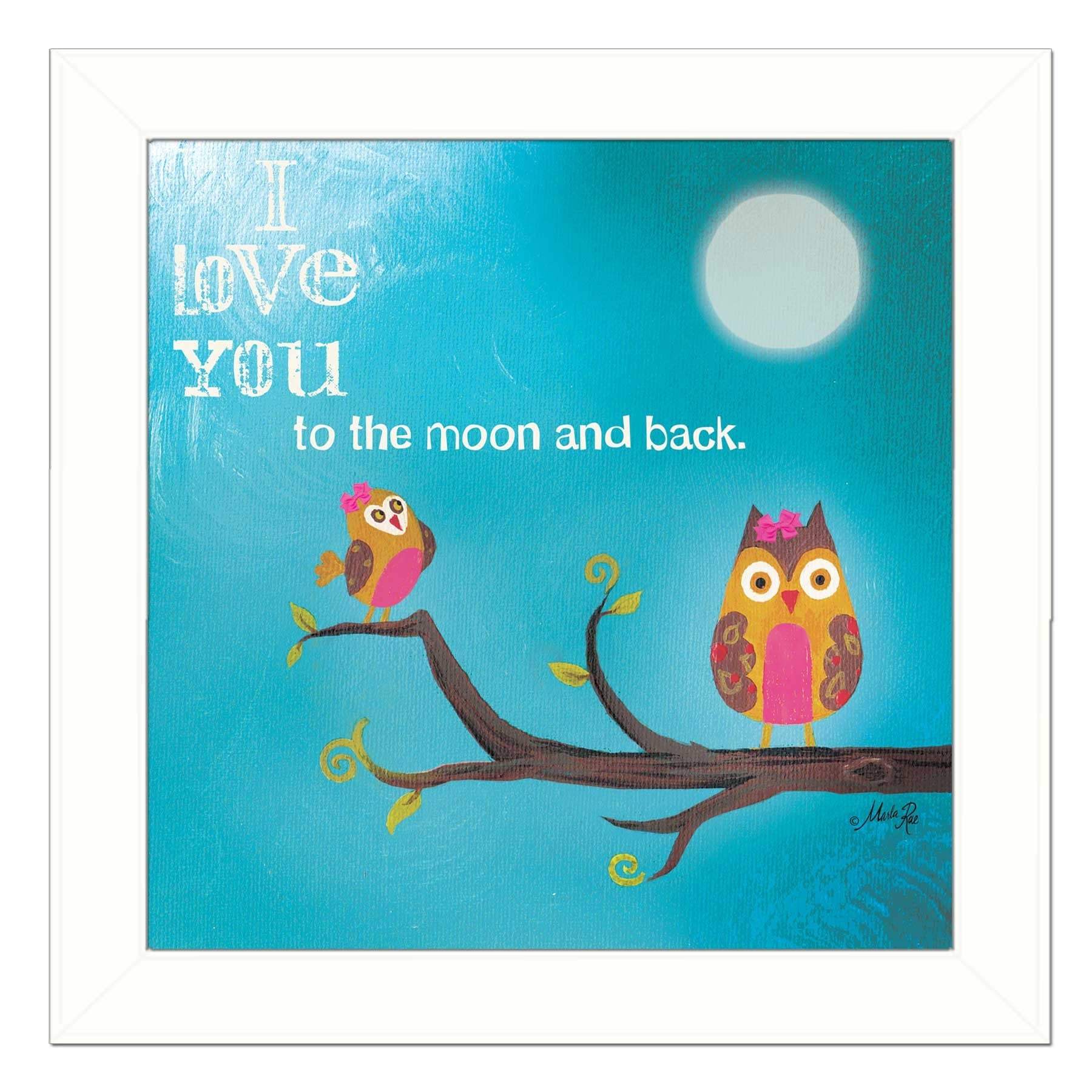 To the Moon II White Framed Print Wall Art - Homeroots - Flyclothing LLC