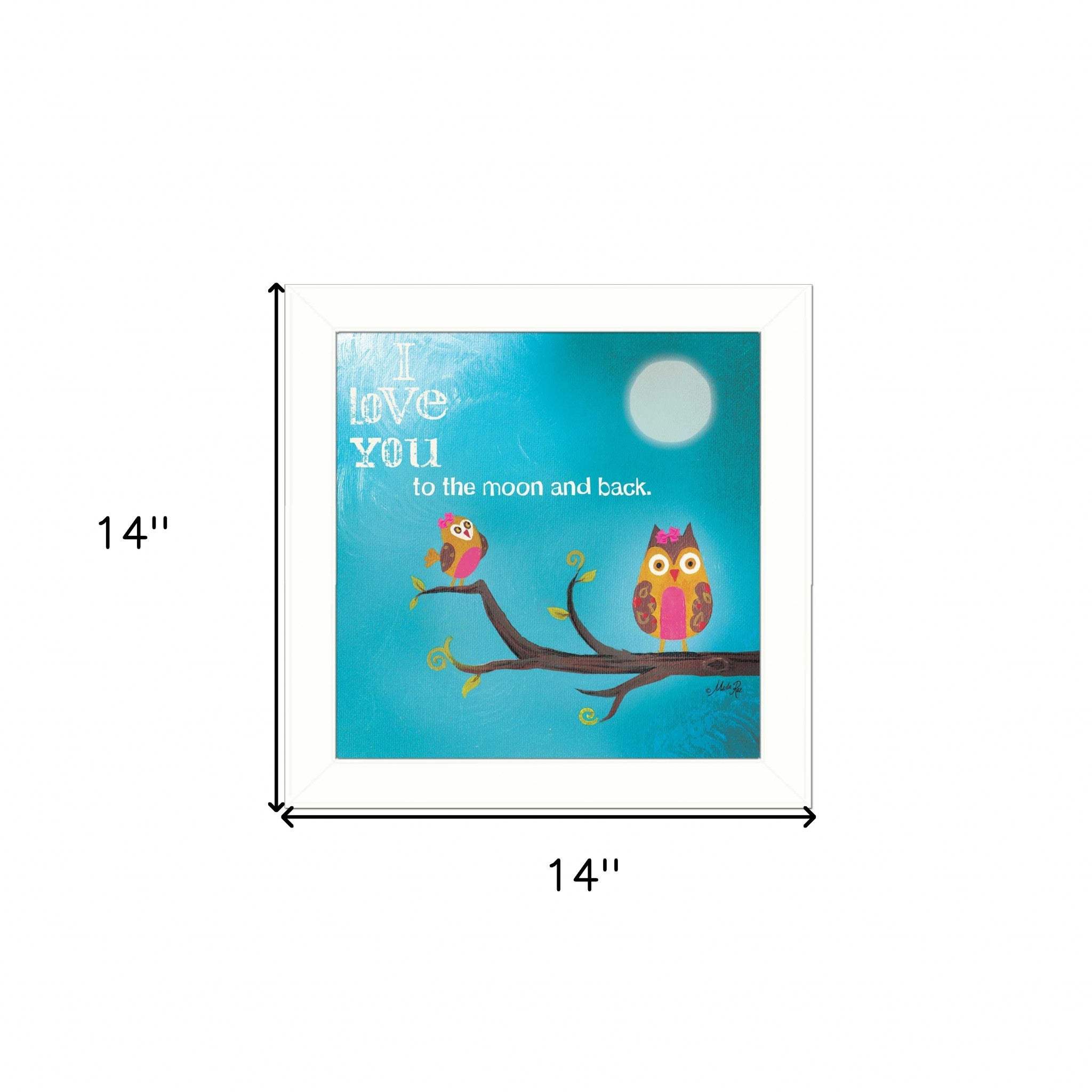 To the Moon II White Framed Print Wall Art - Homeroots - Flyclothing LLC