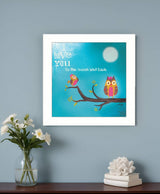 To the Moon II White Framed Print Wall Art - Homeroots - Flyclothing LLC