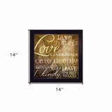 Live Simply 2 Black Framed Print Wall Art - Homeroots - Flyclothing LLC