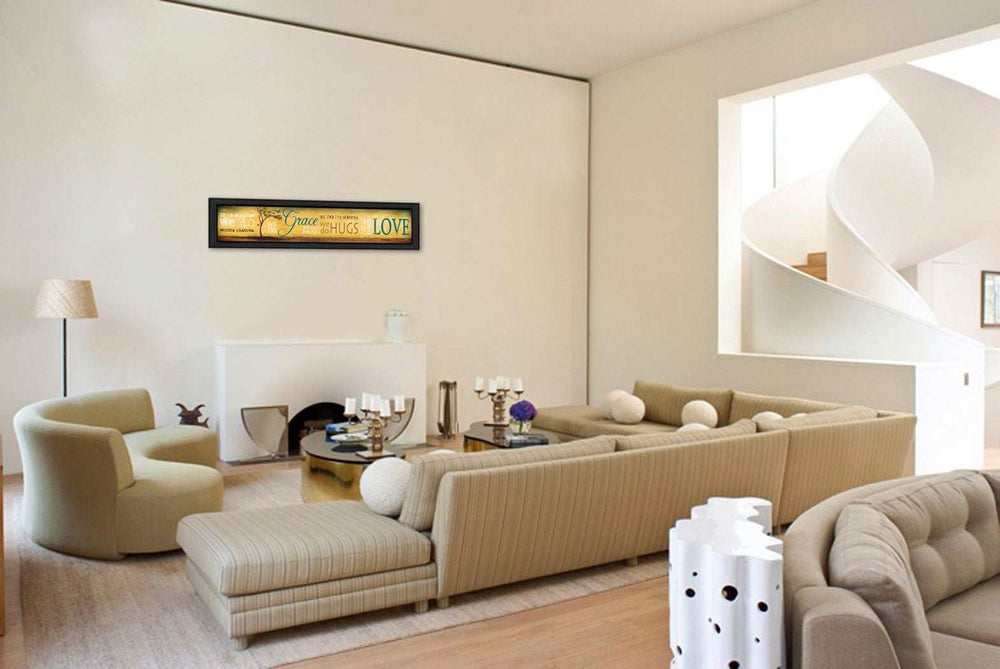 Grace And Love Black Framed Print Wall Art - Homeroots - Flyclothing LLC