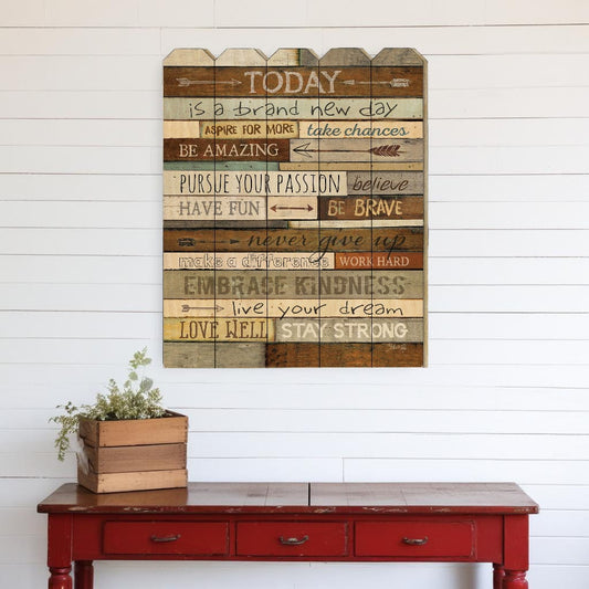 Today is a Brand New Day Unframed Print Wall Art - Homeroots