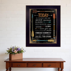 Today is a Brand New Day 3 Black Framed Print Wall Art - Homeroots