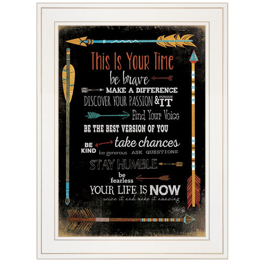 This is Your Time 1 White Framed Print Wall Art - Homeroots