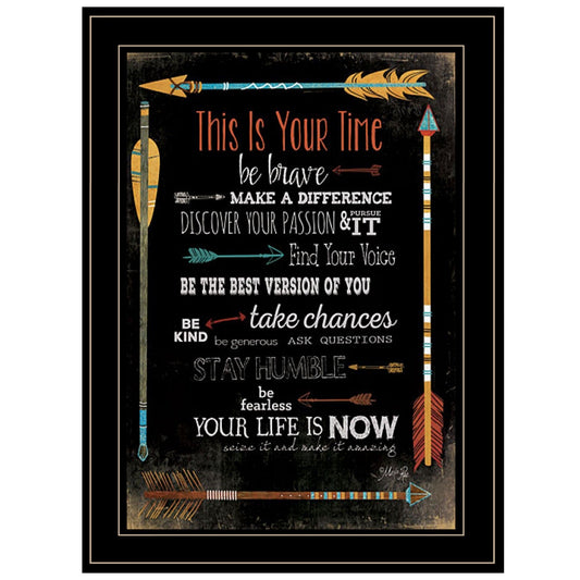 This is Your Time 2 Black Framed Print Wall Art - Homeroots