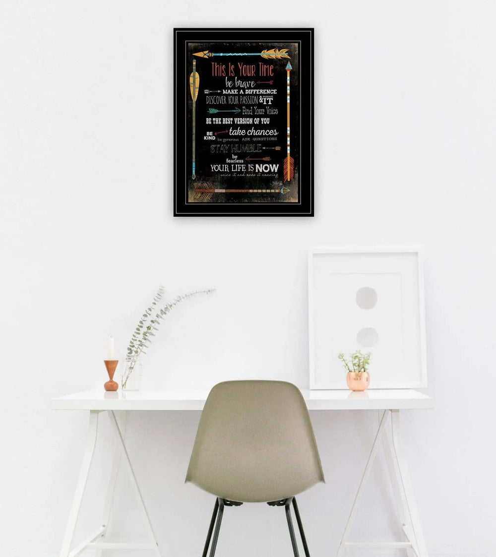 This is Your Time 2 Black Framed Print Wall Art - Homeroots - Flyclothing LLC