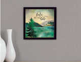 This Lake is Calling Black Framed Print Wall Art - Homeroots - Flyclothing LLC