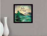 This Lake is Calling Black Framed Print Wall Art - Homeroots - Flyclothing LLC
