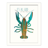 Its All Good at the Beach White Framed Print Wall Art - Homeroots - Flyclothing LLC