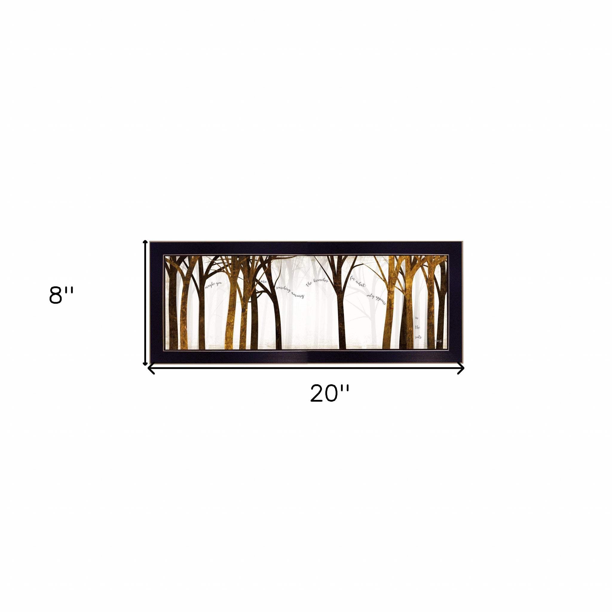 In the Roots Black Framed Print Wall Art - Homeroots - Flyclothing LLC