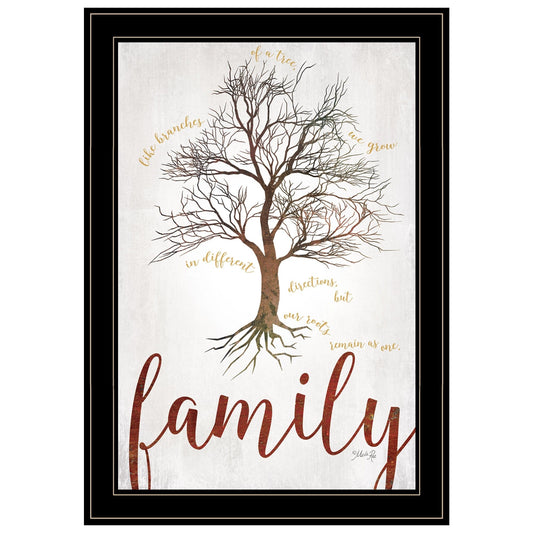 Family Tree 2 Black Framed Print Wall Art - Homeroots