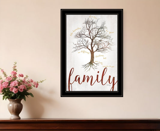 Family Tree 2 Black Framed Print Wall Art - Homeroots