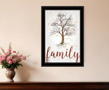 Family Tree 2 Black Framed Print Wall Art - Homeroots