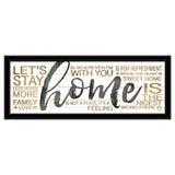 Home 4 Black Framed Print Wall Art - Homeroots - Flyclothing LLC