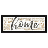 Home 4 Black Framed Print Wall Art - Homeroots