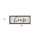 Home 5 Black Framed Print Wall Art - Homeroots - Flyclothing LLC