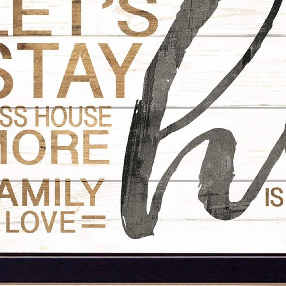 Home 5 Black Framed Print Wall Art - Homeroots - Flyclothing LLC
