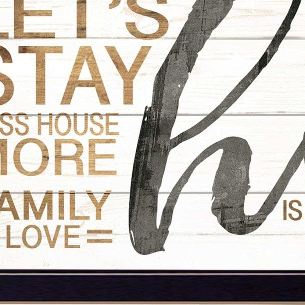 Home 5 Black Framed Print Wall Art - Homeroots - Flyclothing LLC