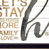 Home 5 Black Framed Print Wall Art - Homeroots