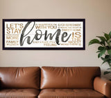Home 5 Black Framed Print Wall Art - Homeroots - Flyclothing LLC