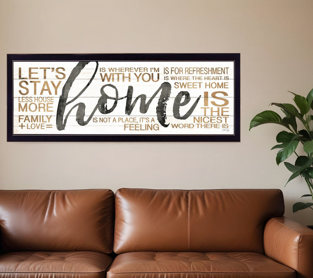Home 5 Black Framed Print Wall Art - Homeroots