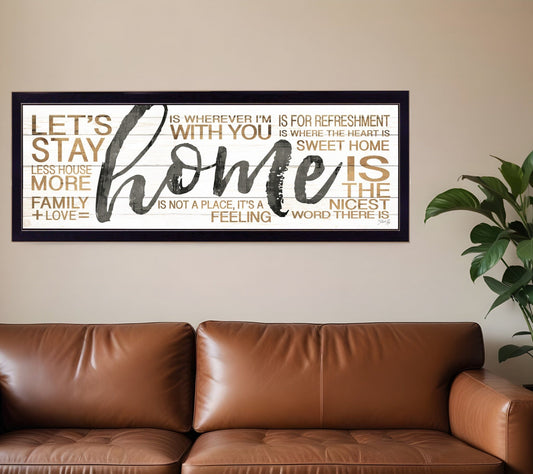 Home 5 Black Framed Print Wall Art - Homeroots