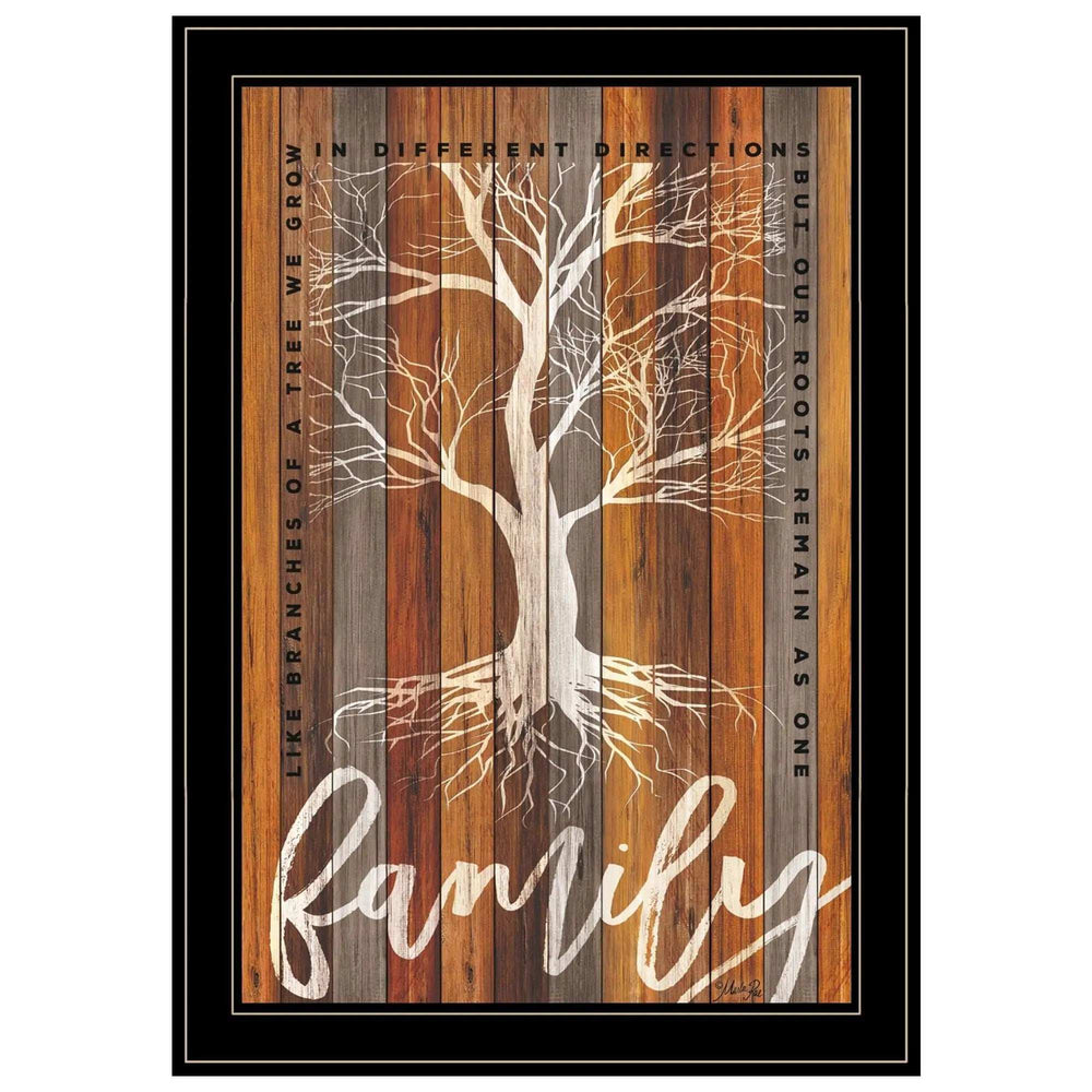 Family Roots 2 Black Framed Print Wall Art - Homeroots - Flyclothing LLC