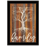 Family Roots 2 Black Framed Print Wall Art - Homeroots