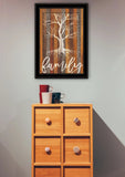 Family Roots 2 Black Framed Print Wall Art - Homeroots