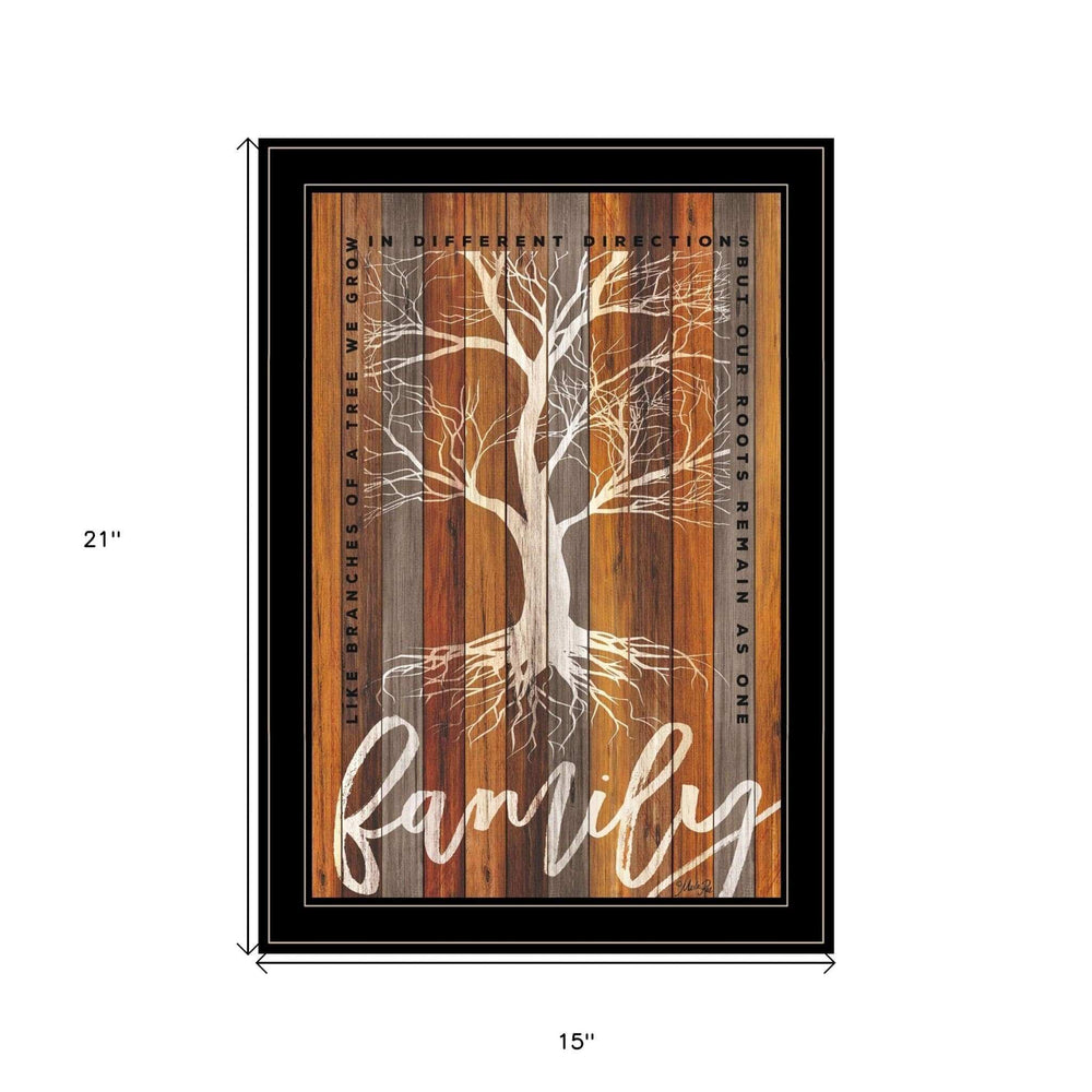 Family Roots 2 Black Framed Print Wall Art - Homeroots - Flyclothing LLC