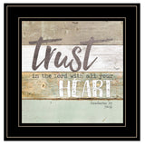 Trust in the Lord 2 Black Framed Print Wall Art - Homeroots