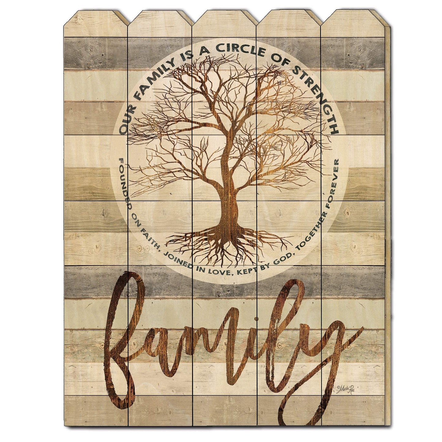 Circle of Strength Unframed Print Wall Art - Homeroots - Flyclothing LLC