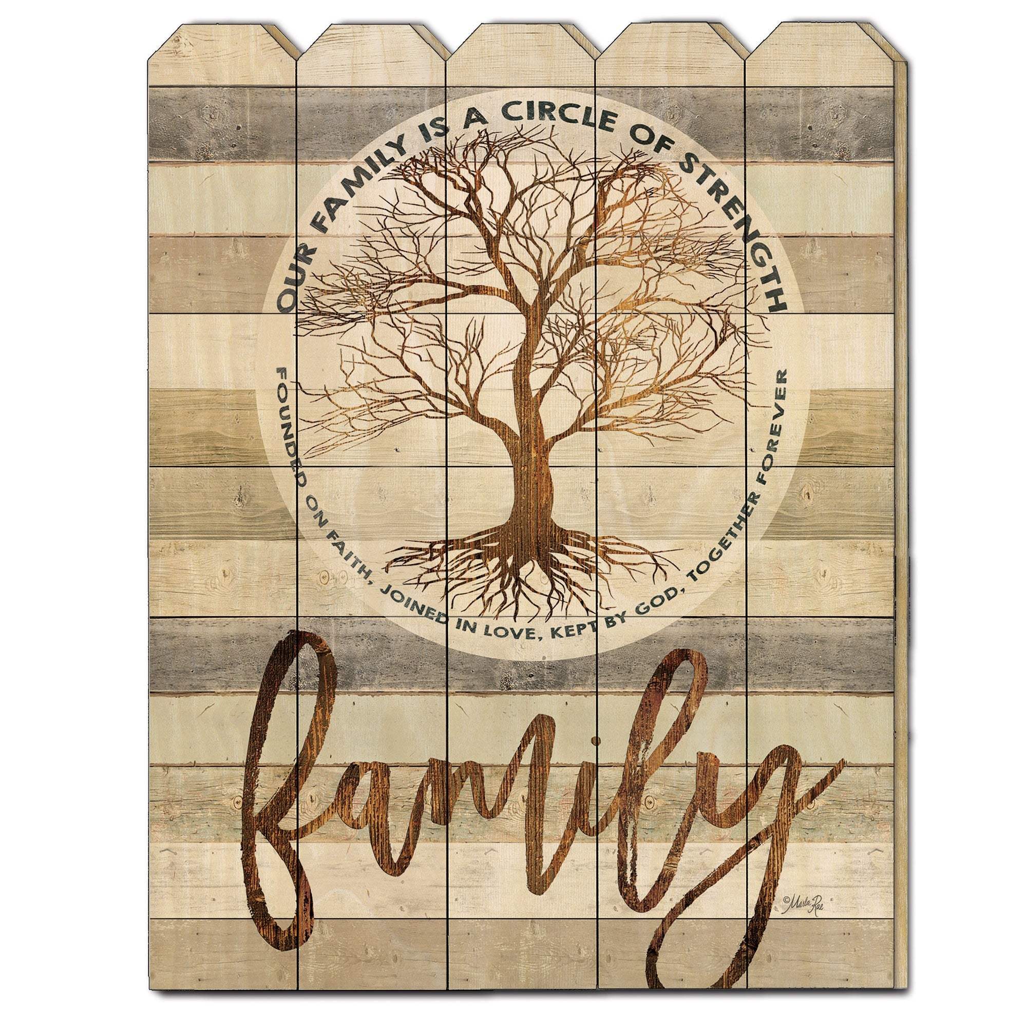 Circle of Strength Unframed Print Wall Art - Homeroots - Flyclothing LLC