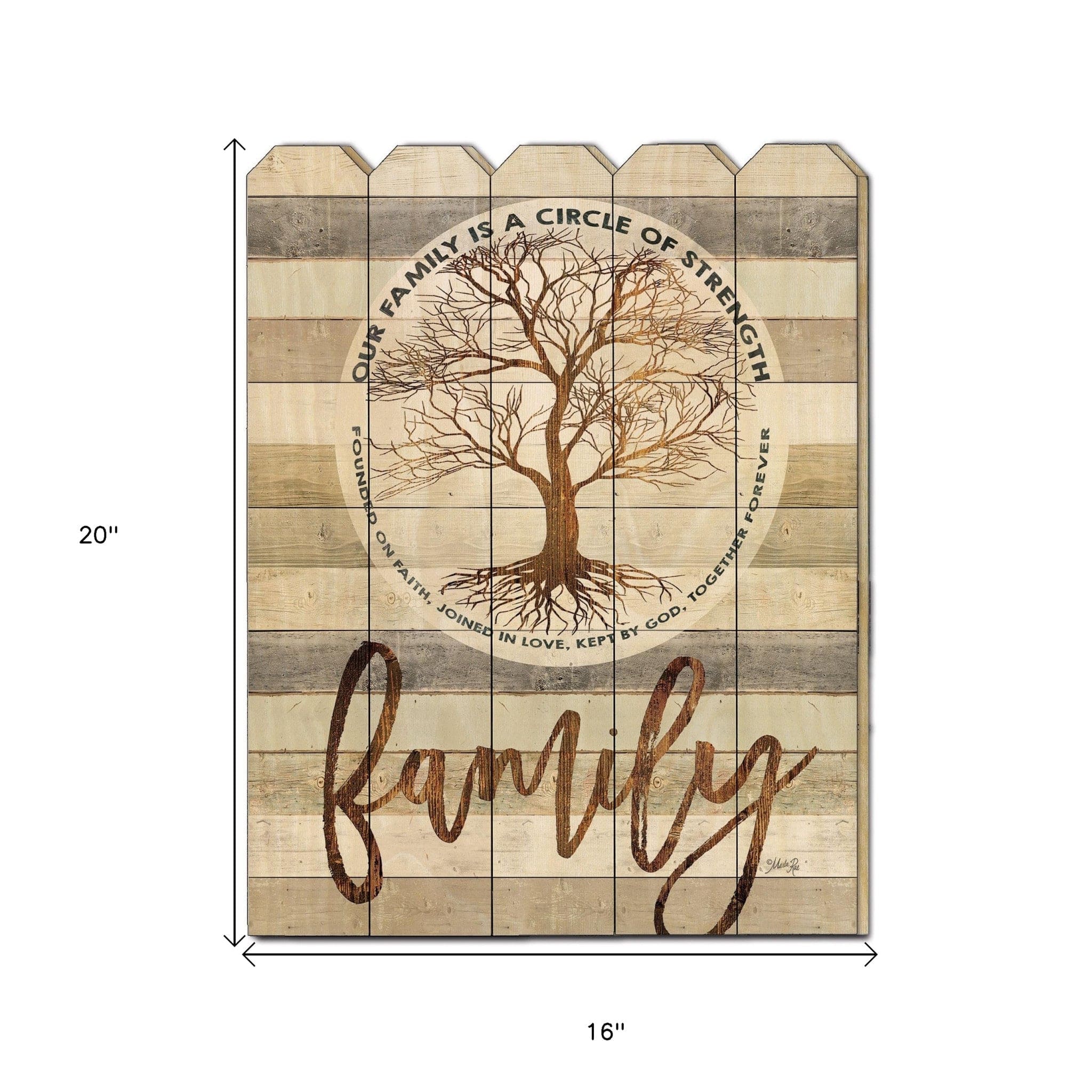 Circle of Strength Unframed Print Wall Art - Homeroots